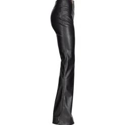 Pinko - Flare Trousers Leather Effect - Black - Trousers - Made in Italy - Luxury Exclusive Collection - Avvenice