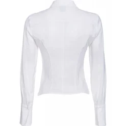 Pinko - Georgette Crop Tight Shirt - White - Shirts - Made in Italy - Luxury Exclusive Collection - Avvenice