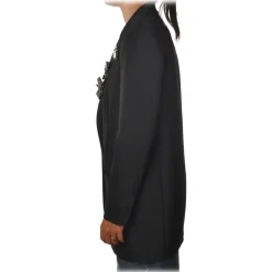 Pinko - Jacket Cirano1 Single-breasted with Brooches Applied - Black - Jacket - Made in Italy - Luxury Exclusive Collection - Avvenice