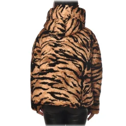 Pinko - Jacket Giza2 in Animal Print - Black/Brown - Jacket - Made in Italy - Luxury Exclusive Collection - Avvenice
