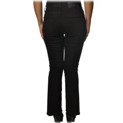 Pinko -  Jeans Fannie11 in Black Denim Trumpet Model - Black - Trousers - Made in Italy - Luxury Exclusive Collection - Avvenice