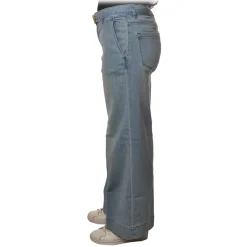 Pinko - Jeans Peggy4 with Logo Denim Belt - Light Blue - Trousers - Made in Italy - Luxury Exclusive Collection - Avvenice