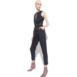 Pinko - Jumpsuit with Geometric Cut-Out - Black - Dress - Made in Italy - Luxury Exclusive Collection - Avvenice