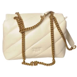Pinko - Love Mini Puff Maxy Bag - Ivory White - Bag - Made in Italy - Luxury Exclusive Collection - Avvenice