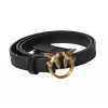 Pinko - Low Belt with Double Swallow Logo Buckle - Black - Bag - Made in Italy - Luxury Exclusive Collection - Avvenice
