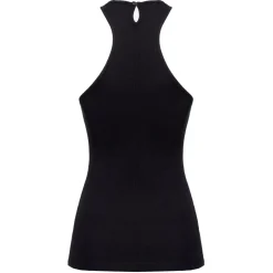 Pinko - Milleraies Cotton Tank Top with Logo - Black - Top - Made in Italy - Luxury Exclusive Collection - Avvenice