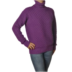 Pinko - Nuvolosita Long Sleeve High Neck Pullover - Violet - Sweater - Made in Italy - Luxury Exclusive Collection - Avvenice