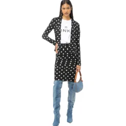 Pinko - Pencil Skirt with Ruffle - Pois/Black - Skirt - Made in Italy - Luxury Exclusive Collection - Avvenice