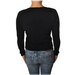 Pinko - Perforated Sweater Florida - Black - Sweater - Made in Italy - Luxury Exclusive Collection - Avvenice