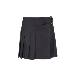 Pinko - Pleated Flannel Mini Skirt - Black - Skirt - Made in Italy - Luxury Exclusive Collection - Avvenice