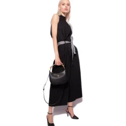 Pinko - Poplin Top with Ribbon - Black - Top - Made in Italy - Luxury Exclusive Collection - Avvenice