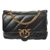 Pinko - Quilted Bag Love Big Puff Maxy with Chain and Logo - Black - Bag - Made in Italy - Luxury Exclusive Collection - Avvenice