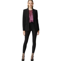 Pinko - Satin Fabric T-shirt Blouse - Bordeaux - Top - Made in Italy - Luxury Exclusive Collection - Avvenice