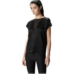 Pinko - Satin Fabric T-shirt Blouse - Black - Top - Made in Italy - Luxury Exclusive Collection - Avvenice
