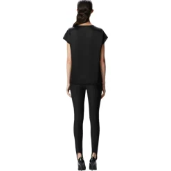 Pinko - Satin Fabric T-shirt Blouse - Black - Top - Made in Italy - Luxury Exclusive Collection - Avvenice