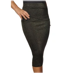 Pinko - Sheath Skirt Brevik in Lurex Knit - Grey - Skirt - Made in Italy - Luxury Exclusive Collection - Avvenice