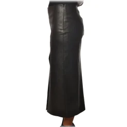 Pinko - Sheath Skirt Nebbia in Faux Leather - Black - Skirt - Made in Italy - Luxury Exclusive Collection - Avvenice