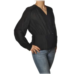 Pinko - Shirt Limitato1 Wallet Closure - Black - Shirt - Made in Italy - Luxury Exclusive Collection - Avvenice