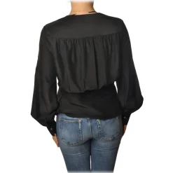 Pinko - Shirt Limitato1 Wallet Closure - Black - Shirt - Made in Italy - Luxury Exclusive Collection - Avvenice