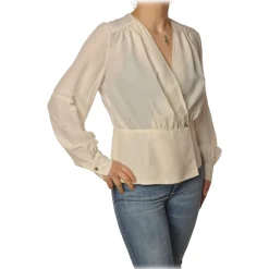 Pinko - Shirt Limitato1 Wallet Closure - White - Shirt - Made in Italy - Luxury Exclusive Collection - Avvenice