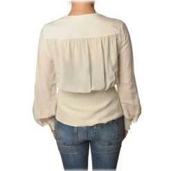 Pinko - Shirt Limitato1 Wallet Closure - White - Shirt - Made in Italy - Luxury Exclusive Collection - Avvenice