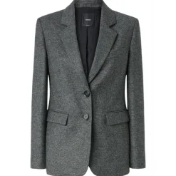 Pinko - Single Breasted Salt and Pepper Blazer - Grey - Jackets - Made in Italy - Luxury Exclusive Collection - Avvenice