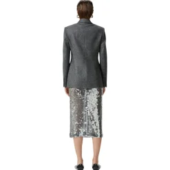 Pinko - Single Breasted Salt and Pepper Blazer - Grey - Jackets - Made in Italy - Luxury Exclusive Collection - Avvenice