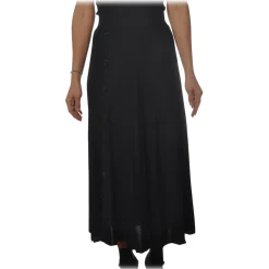 Pinko - Skirt Boga Midi Cannettè Effect - Black - Skirt - Made in Italy - Luxury Exclusive Collection - Avvenice