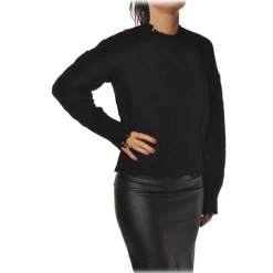 Pinko - Sweater Chianti with Braid - Black - Sweater - Made in Italy - Luxury Exclusive Collection - Avvenice