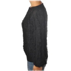 Pinko - Sweater Estonia in Lurex Yarn - Black - Sweater - Made in Italy - Luxury Exclusive Collection - Avvenice