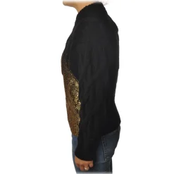 Pinko - Sweater Etiope Soft Fit Shaded Effect - Black/Gold - Sweater - Made in Italy - Luxury Exclusive Collection - Avvenice