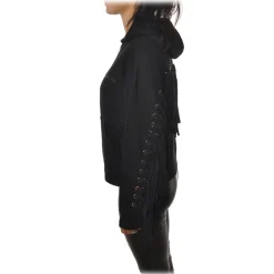 Pinko - Sweatshirt Tango with Fringe on the Back - Black - Sweatshirt - Made in Italy - Luxury Exclusive Collection - Avvenice