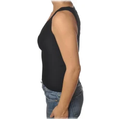 Pinko - Tank Top Sierra Leone Slim Fit with Lace Back - Black - Top - Made in Italy - Luxury Exclusive Collection - Avvenice