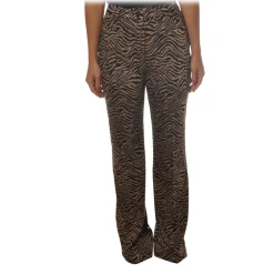 Pinko - Trousers in Zebra Pattern - Black/Brown - Trousers - Made in Italy - Luxury Exclusive Collection - Avvenice