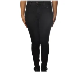 Pinko - Trousers Sabrina23 in Black Denim Skinny Fit - Black - Trousers - Made in Italy - Luxury Exclusive Collection - Avvenice