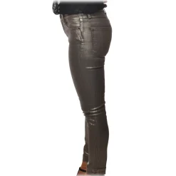 Pinko - Trousers Sabrina9 Slim Fit in Pleated Canvas - Silver - Trousers - Made in Italy - Luxury Exclusive Collection - Avvenice