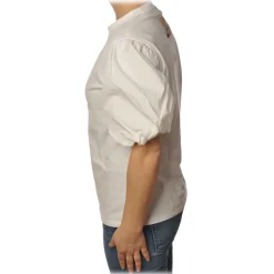 Pinko - T-shirt Bettyboop Round-neck with Balloon Sleeve - White - T-shirt - Made in Italy - Luxury Exclusive Collection - Avvenice