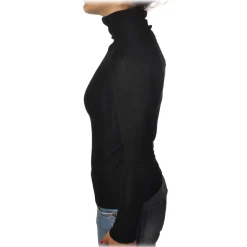 Pinko - Turtleneck Sweater Accanto in Ribbed Knit - Black - Sweater - Made in Italy - Luxury Exclusive Collection - Avvenice