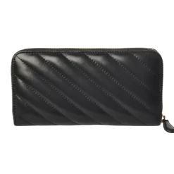 Pinko - Wallet Ryder v Quilt in Leather with Logo - Black - Bag - Made in Italy - Luxury Exclusive Collection - Avvenice