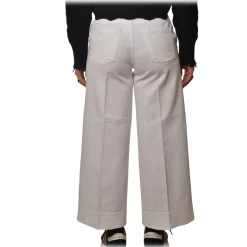 Pinko - Wide Leg Trousers Peggy 9 - White - Trousers - Made in Italy - Luxury Exclusive Collection - Avvenice