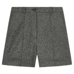Pinko - Wool Flannel Tailoring Shorts - Grey - Trousers - Made in Italy - Luxury Exclusive Collection - Avvenice