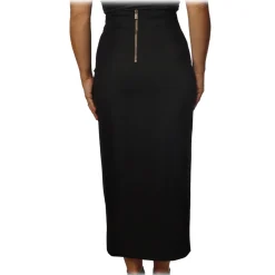 Pinko - Wrap Skirt Goffredo with Slit - Black - Skirt - Made in Italy - Luxury Exclusive Collection - Avvenice