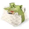 Pistì - Artisan Panettone Pandorato Covered with White Chocolate and Pistachio - Hand Wrapped Panettone - 1000 g - Avvenice