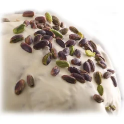 Pistì - Artisan Panettone Pandorato Covered with White Chocolate and Pistachio - Hand Wrapped Panettone - 1000 g - Avvenice