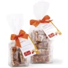 Pistì - Pieces of Crunchy with Sicilian Almonds - Fine Pastry in Envelope with Bow - 100 g - Avvenice