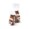 Pistì - Soft Nougat Chunks with Sicilian Hazelnuts Covered with Milk Chocolate - Fine Pastry in Envelope with Bow - 100 g - Avvenice