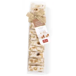 Pistì - Soft Nougat Steak with Sicilian Nougat - Fine Pastry in Transparent Case with Bow - Avvenice