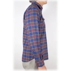 Poggianti 1985 - Checked Shirt - Handmade in Italy - New Luxury Exclusive Collection - Avvenice
