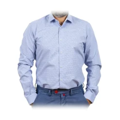 Poggianti 1985 - Classic Shirt with White Inserts - Handmade in Italy - New Luxury Exclusive Collection - Avvenice