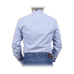 Poggianti 1985 - Classic Shirt with White Inserts - Handmade in Italy - New Luxury Exclusive Collection - Avvenice